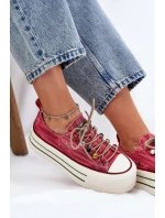 Dámské Tenisky Na Platformě Červené GOE RR2N4104