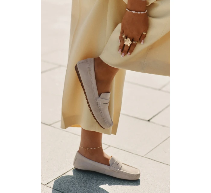 Semišové Dámské Mokasíny Big Star model 21693806 Béžové - Big Star Shoes