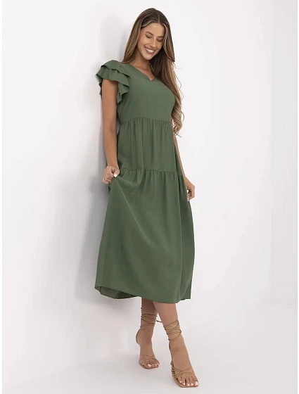 Sukienka MI SK model 21142135 khaki - FPrice Sukienka MI SK model 21142135 khaki - FPrice