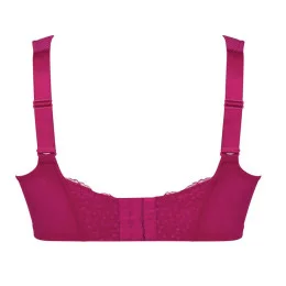 Anita Women's Orely Non-Wired Support Bra – Seamed Lace Cups, Wide Straps In Cherry Red, Size 40I - View #13