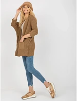 Dámský kardigan model 22045084 tmavě hnědý - FPrice