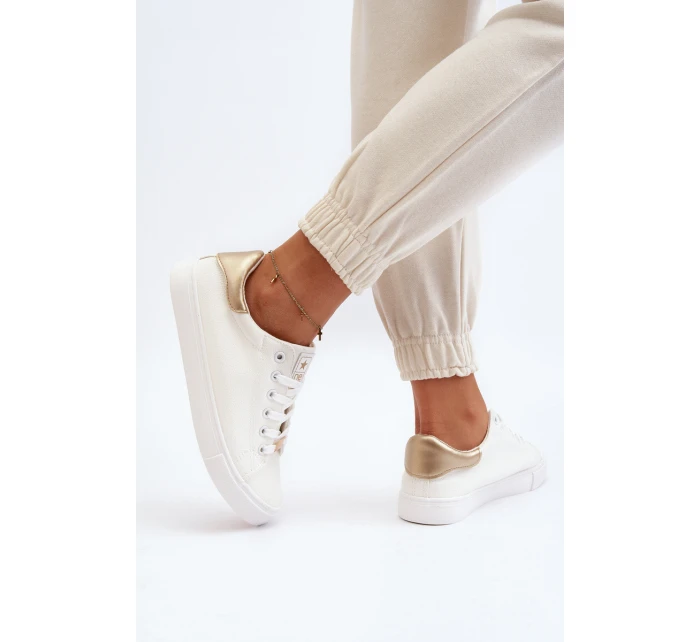 Dámské tenisky z ekologické kůže bílé Tiraelle