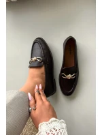 Dámské mokasíny s ozdobným detailem čokoládové rozinky