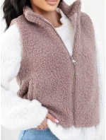 Kamizelka CS KZ model 21937087 ciemny bezowy - FPrice Kamizelka CS KZ model 21937087 ciemny bezowy - FPrice