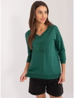 Bluzka RV BZ model 20148722 ciemny zielony - FPrice Bluzka RV BZ model 20148722 ciemny zielony - FPrice