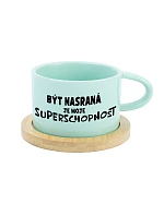 BÝT NASRANÁ JE MOJE SUPERSCHOPNOST - mint hrníček makronka 200 ml BÝT NASRANÁ JE MOJE SUPERSCHOPNOST - mint hrníček makronka 200 ml
