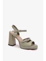 Sandály na podpatku model 212825 Step in style Sandály na podpatku model 212825 Step in style