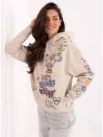 Mikina D10608BC02743C béžová Mikina D10608BC02743C béžová