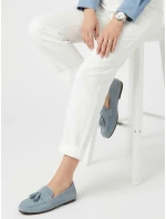 Dámské semišové modré mokasíny Dstreet model 21996154 - FashionStreet