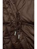 Hnědá vypasovaná dlouhá zimní bunda model 21246862 - S'WEST Hnědá vypasovaná dlouhá zimní bunda model 21246862 - S'WEST