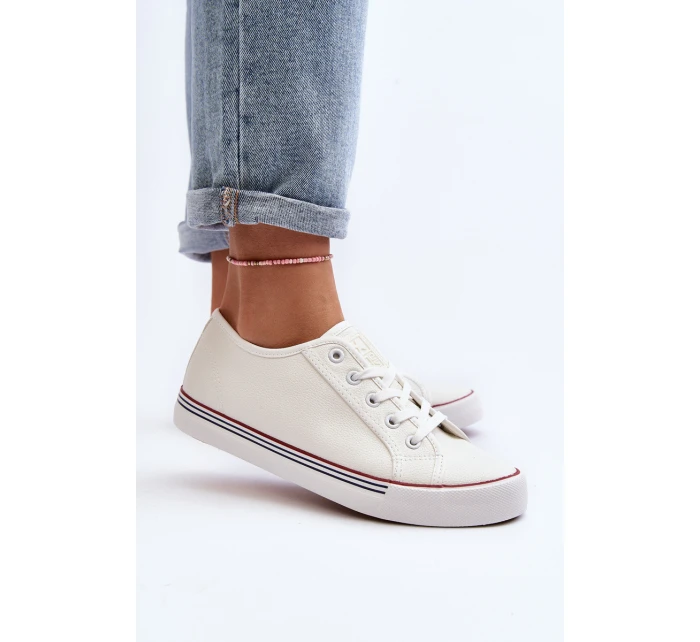 Dámské tenisky z ekokůže bílé model 21646860 - EVENTO