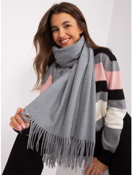 Šála AT SZ 23185.73P tmavě šedá