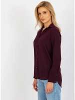 Dámská košile LK KS model 18171242 tmavě fialová - FPrice