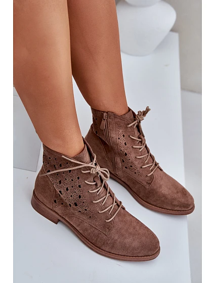 Šněrovací boty model 21954777 hnědé - S.Barski