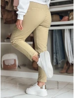 Dámské kalhoty chinos s páskem MODELA tmavě béžové FashionStreet UY2571