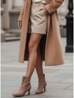 Dámské semišové béžové boty FashionStreet ZY1166