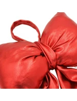 Dekorativní plyšová mašle 13x20 cm červená