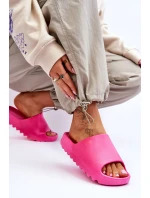 Módní pantofle na platformě Fuchsie Estella Módní pantofle na platformě Fuchsie Estella