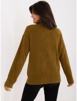 Sweter AT SW  oliwkowy model 20459127 - FPrice