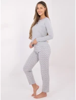 Pyžamo DU PI FP 002.87 šedé Pyžamo DU PI FP 002.87 šedé