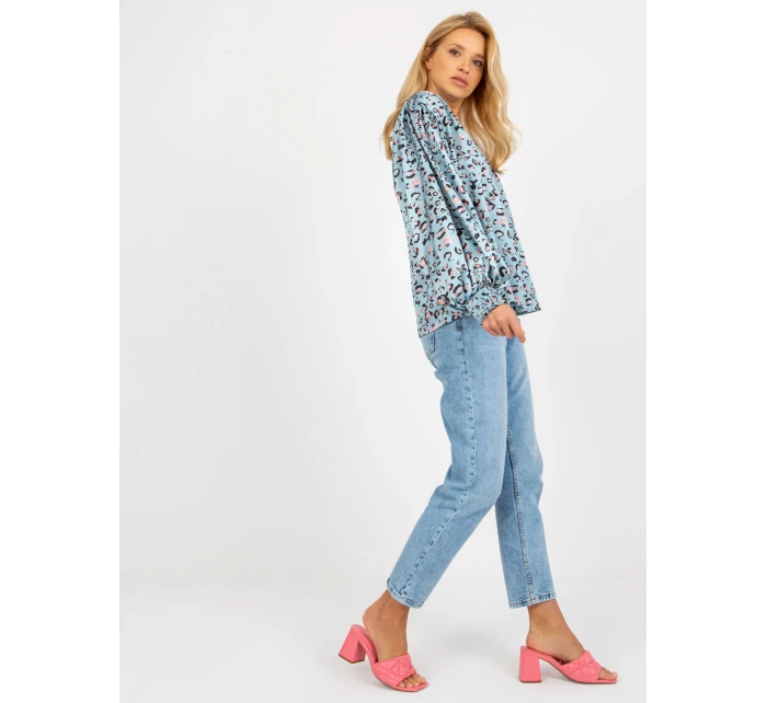 Dámská košile LK KS  černá a modrá  model 18132708 - FPrice