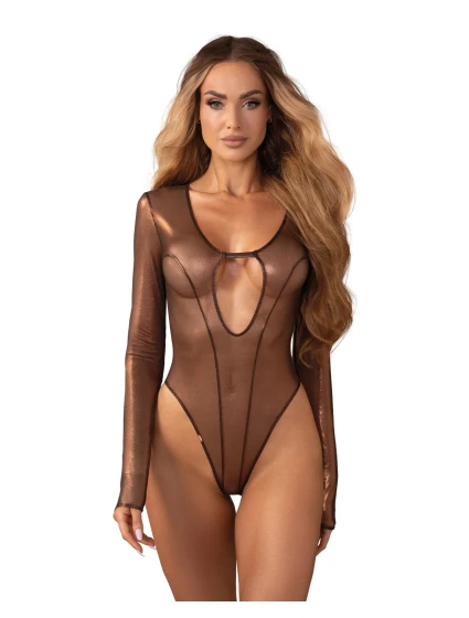 Dámské sexy body Soranna Teddy černozlaté - Obsessive Dámské sexy body Soranna Teddy černozlaté - Obsessive