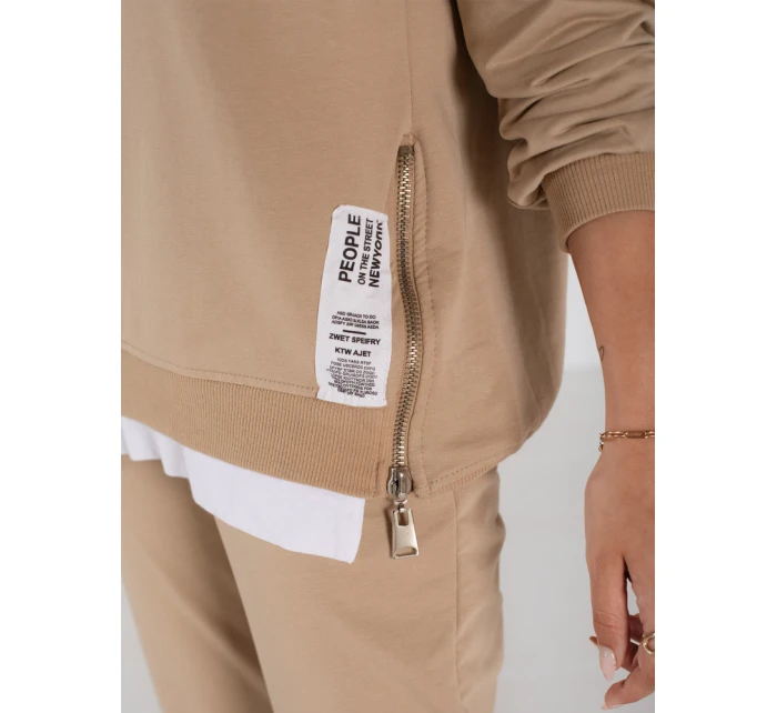 Dámská tepláková souprava TORONTO beige FashionStreet AY0954