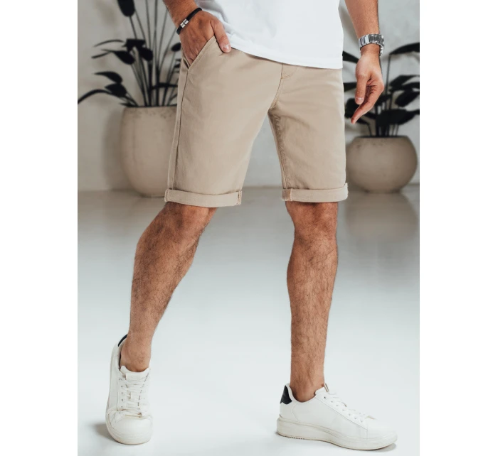 Pánské džínové šortky béžové FashionStreet SX2549