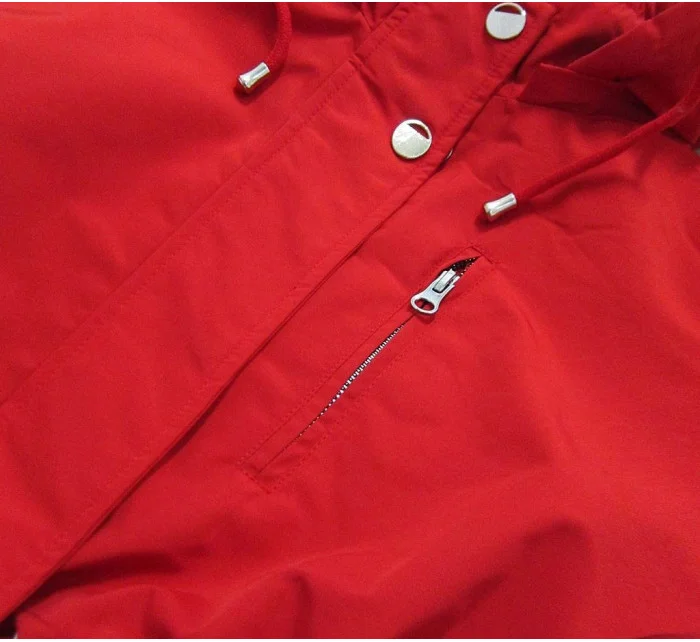 Oboustranná dámská bunda parka s kapucí model 14675063 - SPEED.A