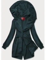 Tmavě zelená vypasovaná dámská mikina model 21292035 - LHD