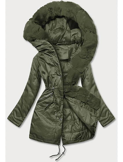 Dámská parka s kožešinou army (5m762-136) Dámská parka s kožešinou army (5m762-136)