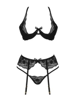 Dámská erotická souprava Rose set black - BEAUTY NIGHT FASHION