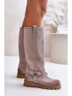 Dámské Semišové Kozačky  Lewski model 21672567 - Zazoo