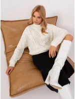 Sweter AT SW model 18900708 ecru - FPrice Sweter AT SW model 18900708 ecru - FPrice