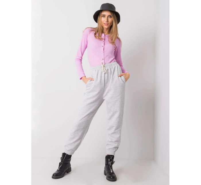 Tepláky TW DR G 080.17 světle šedá