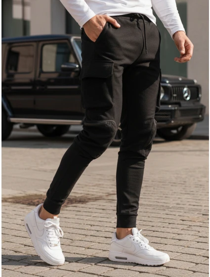 Pánské bojové kalhoty černé FashionStreet UX4164