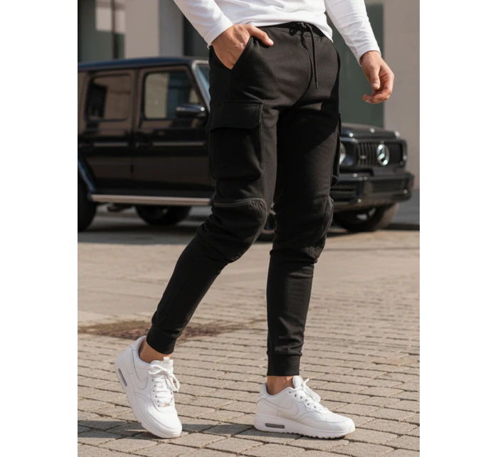 Pánské bojové kalhoty černé FashionStreet UX4164