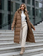 FashionStreet dámská zimní dlouhá velbloudí bunda TY5167