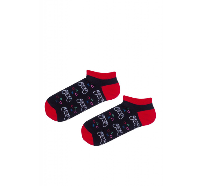 Pánské vzorované kotníkové ponožky Milena Avangard 1108
