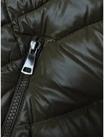 Prošívaná dámská zimní bunda v khaki barvě model 21246603 - MELYA MELODY