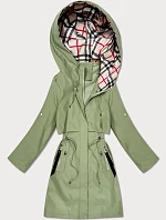 Dámská lehká khaki parka s podšívkou Goodlookin (KK60407-5#)