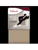 Dámské módní legíny RELAX & GO RIB OPTIC LEGGINGS - BELLINDA - černá