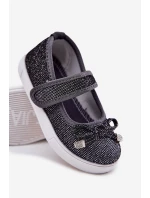 Dětské Baletky S Mašlí Černé Amirinas Dětské Baletky S Mašlí Černé Amirinas