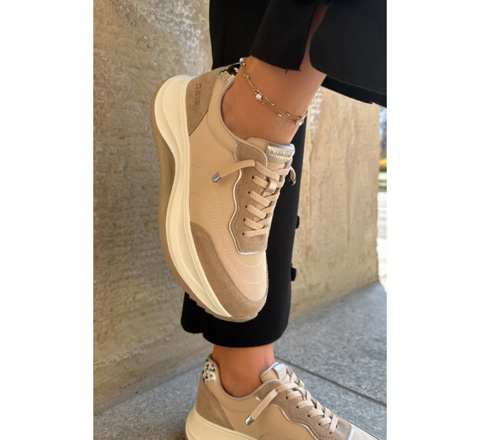 Dámské semišové tenisky na platformě Big Star RR274A345 HI-POLY SYSTEM Tmavě béžové Dámské semišové tenisky na platformě Big Star RR274A345 HI-POLY SYSTEM Tmavě béžové