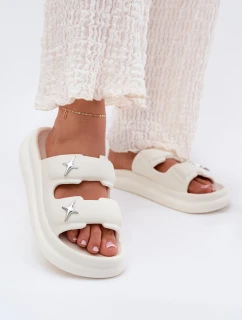 Dámské Pěnové Pantofle Na Platformě Ecru model 21700337 - Boto