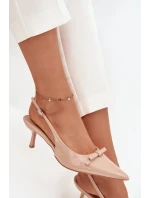 Lakované lodičky na jehlovém podpatku s Nude model 21709635 - Boto