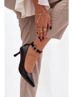 Lodičky s páskem Perrine – černé Lodičky s páskem Perrine – černé