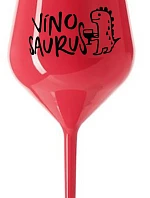 VÍNOSAURUS - červená nerozbitná sklenice na víno 470 ml