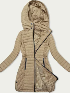 Dámská bunda v barvě s kapucí pro přechodné období model 18910687 - LHD