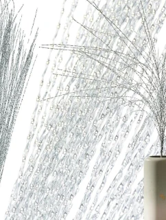 DEKORATIVNÍ VĚTEV 117CM STŘÍBRNÁ